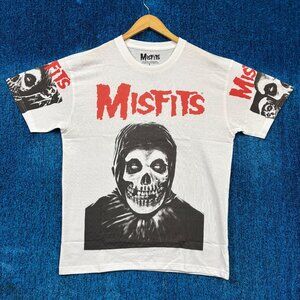 Misfits Fiend Skull Crimson Ghost Art Horror Punk Band Tee L